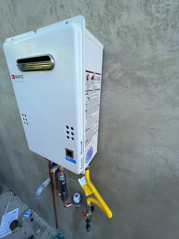Tankless water heater installation for Almond homes